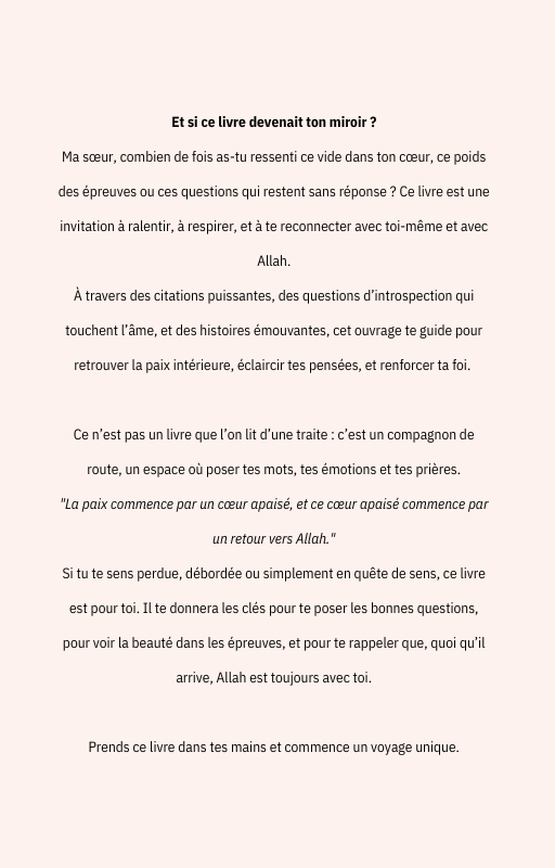 Livre : Apaise ton coeur par l'écriture
