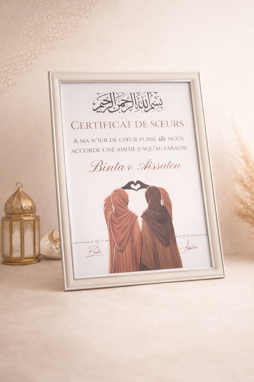 Certificat de soeur