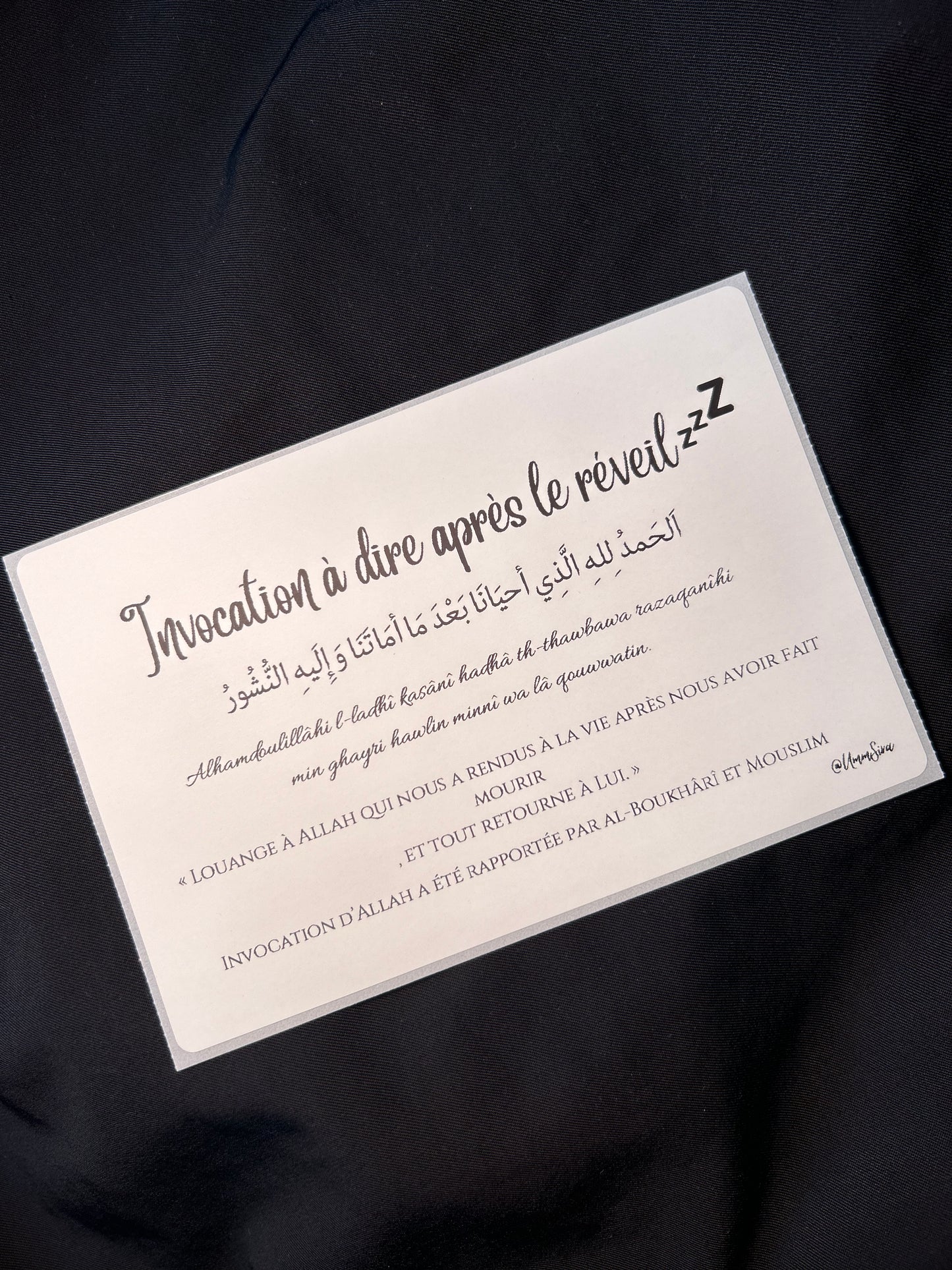 J’écris les invocations que je souhaite 100% personnalisée