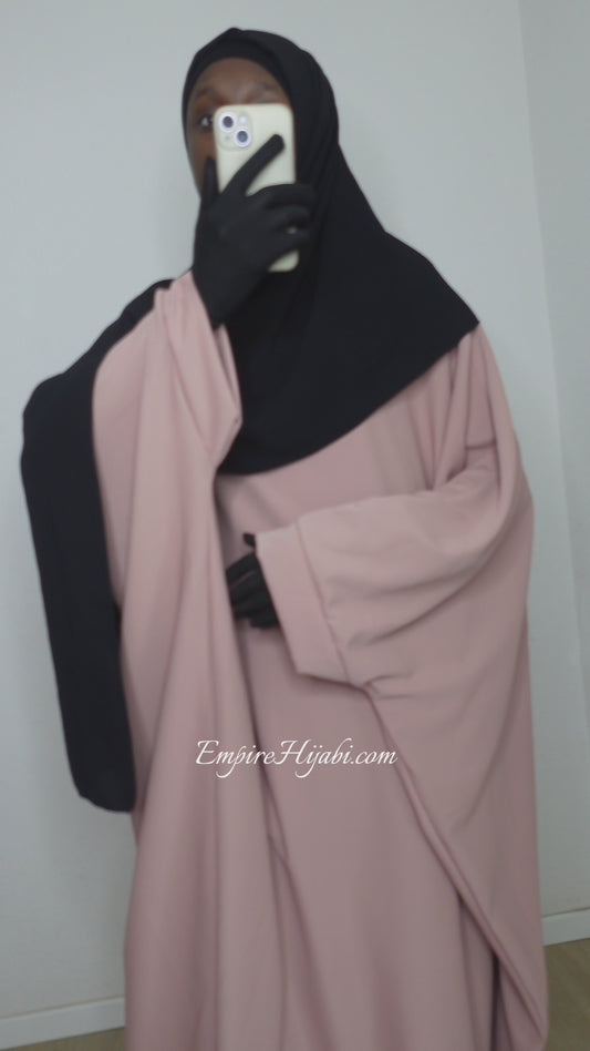 Abaya Saoudienne Rose