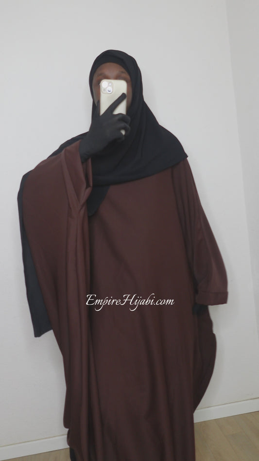 Abaya Saoudienne Marron