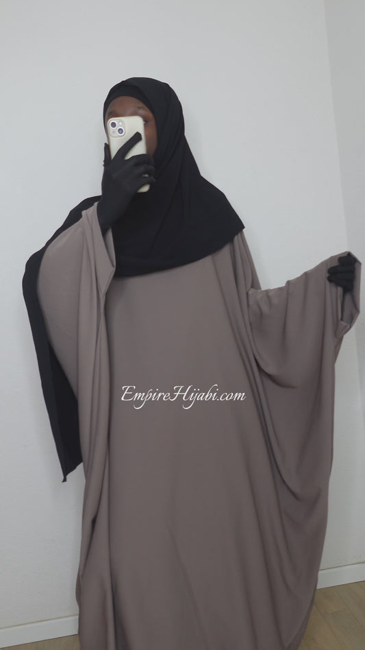 Abaya Saoudienne Taupe